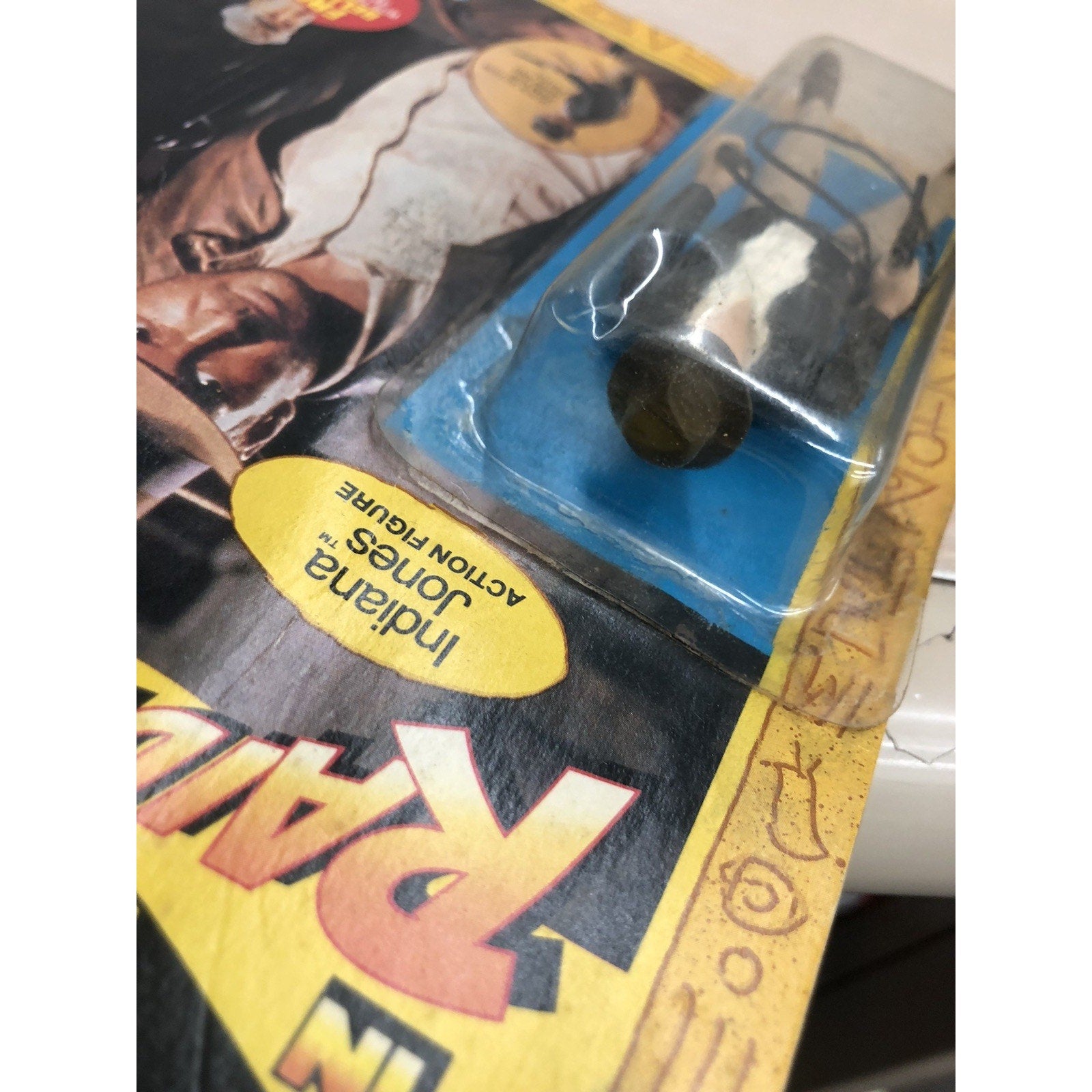 1982 Kenner Indiana Jones ROTLA Indiana Jones Action Figure 4 Back Card See Pics