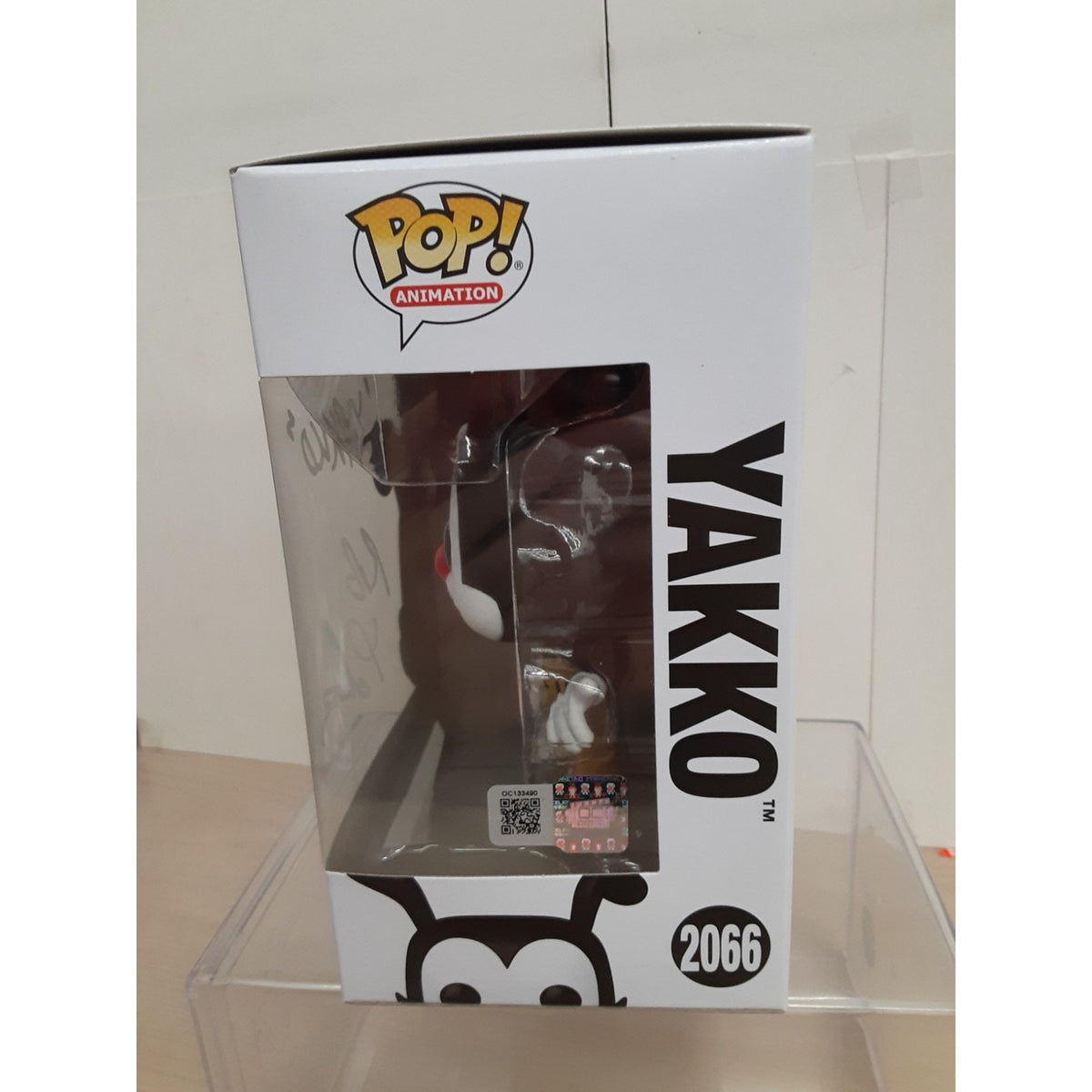 Funko Pop Animaniacs Yakko Signed OC Celebrity Marketing Certification