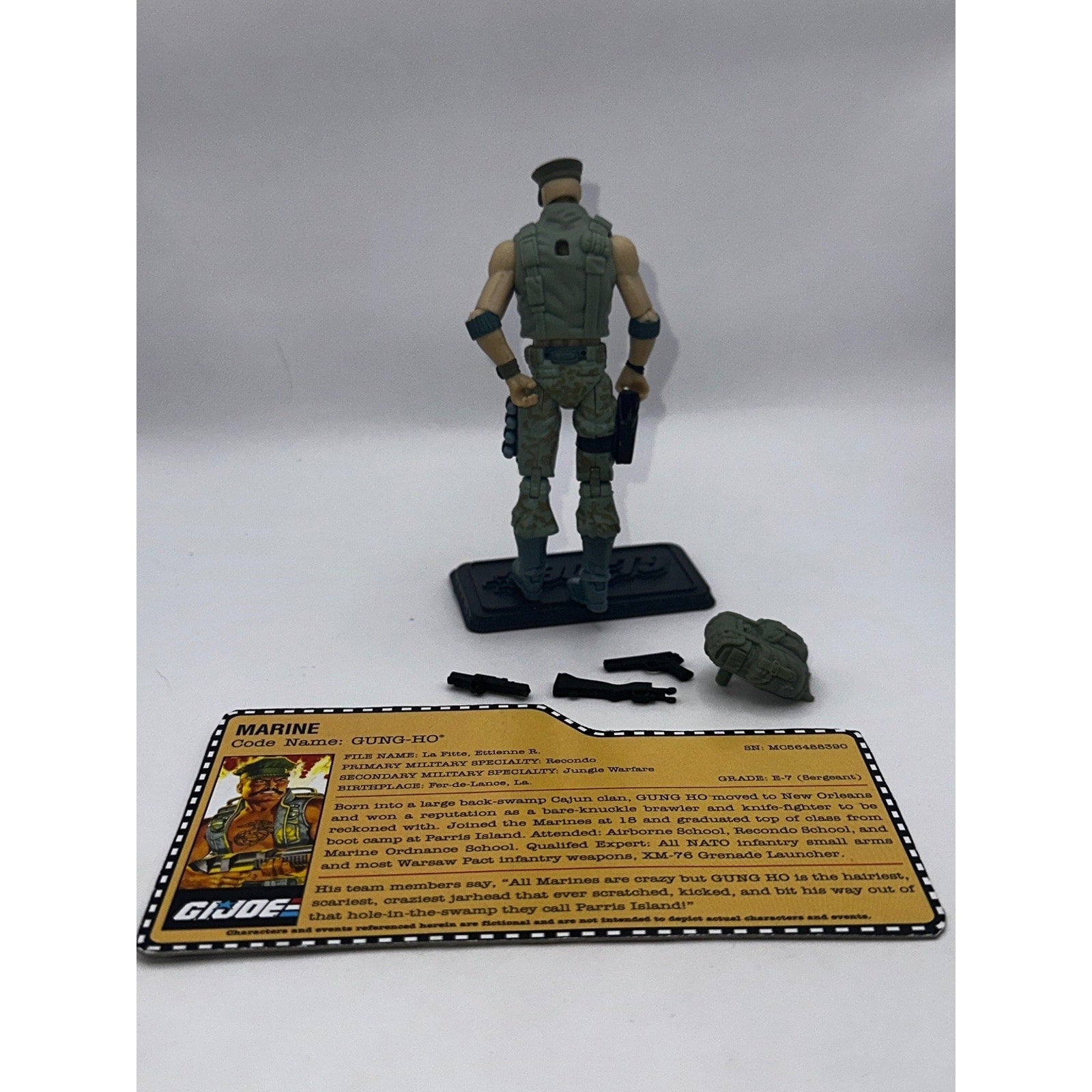 Hasbro GI Joe Gung-Ho 3.75 Inch Action Figure Jungle Warfare Accessories