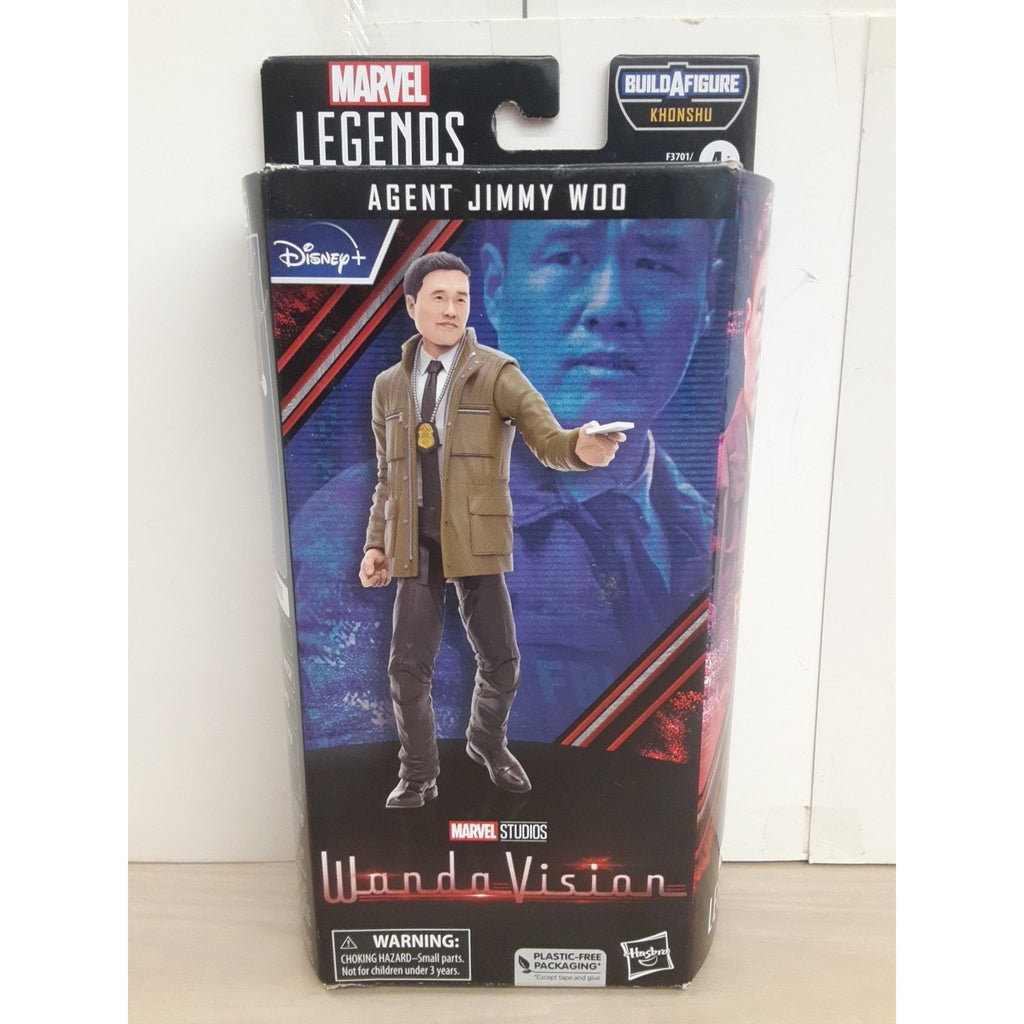 Marvel Legends Wanda Vision Agent Jimmy Woo Action Figure Khonshu BAF
