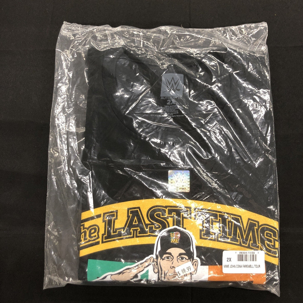 WWE John Cena Farewell Tour 2025 Dublin Black T-Shirt 2XL