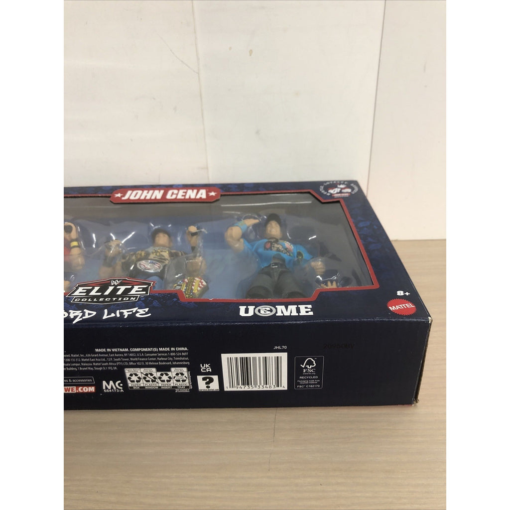 WWE Elite Collection John Cena 3-Pack Mattel Ruthless Aggression Word Life