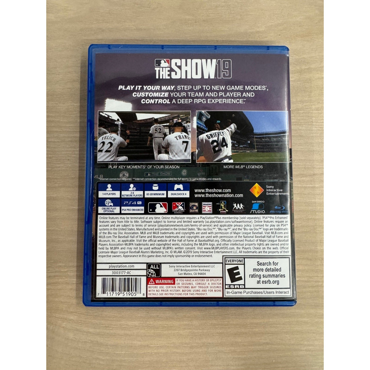 MLB The Show 19 PS4 PlayStation 4 Video Game Baseball Sports