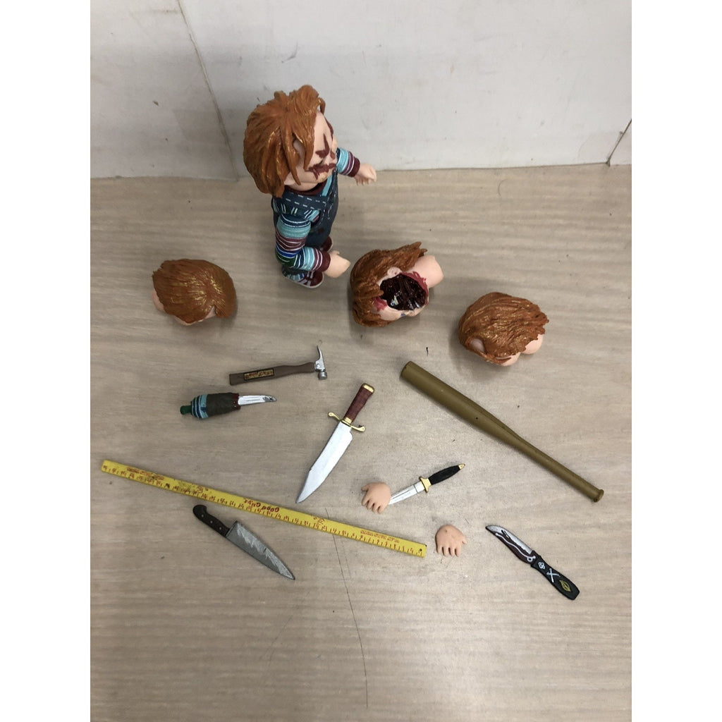NECA Child’s Play Ultimate Good Guys Chucky Action Figure LOOSE MISSING PIECES