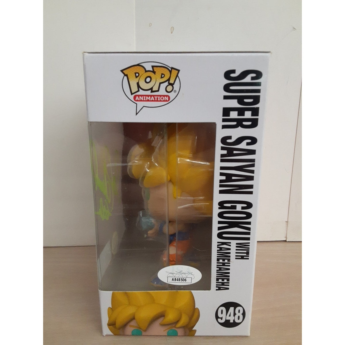 Pop! Super Saiyan Goku with Kamehameha Glow In The Dark Sean Schemmel Signed COA