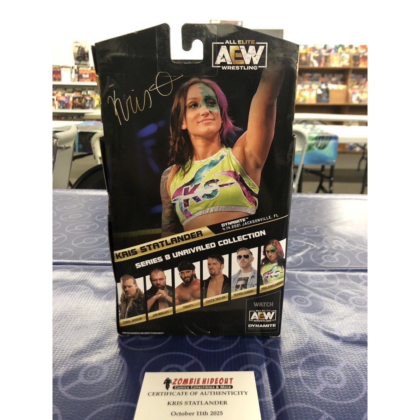 AEW Kris Statlander Signed Autograph Unrivaled Store COA Inscribed Women’s Champ