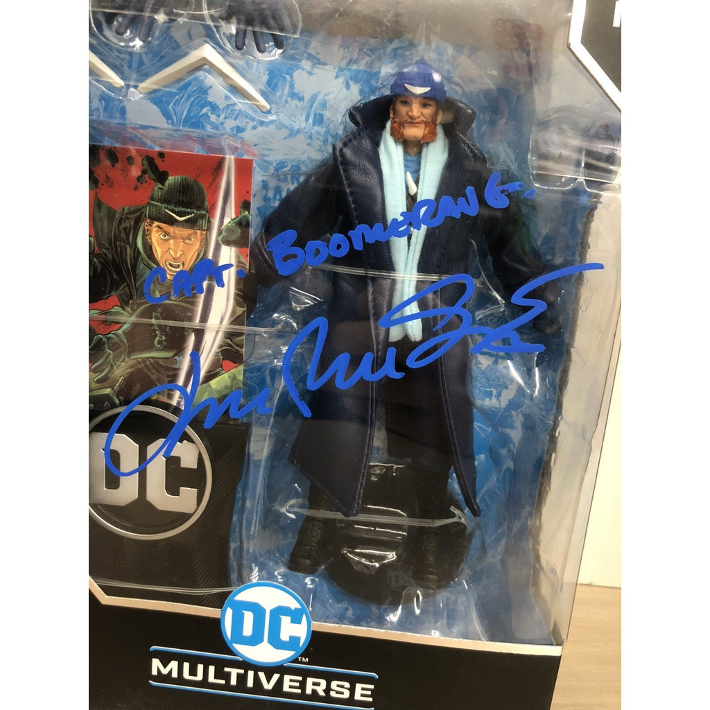 James Patrick Stuart Signed McFarlane DC Multiverse #13 Captain Boomerang VO PSA