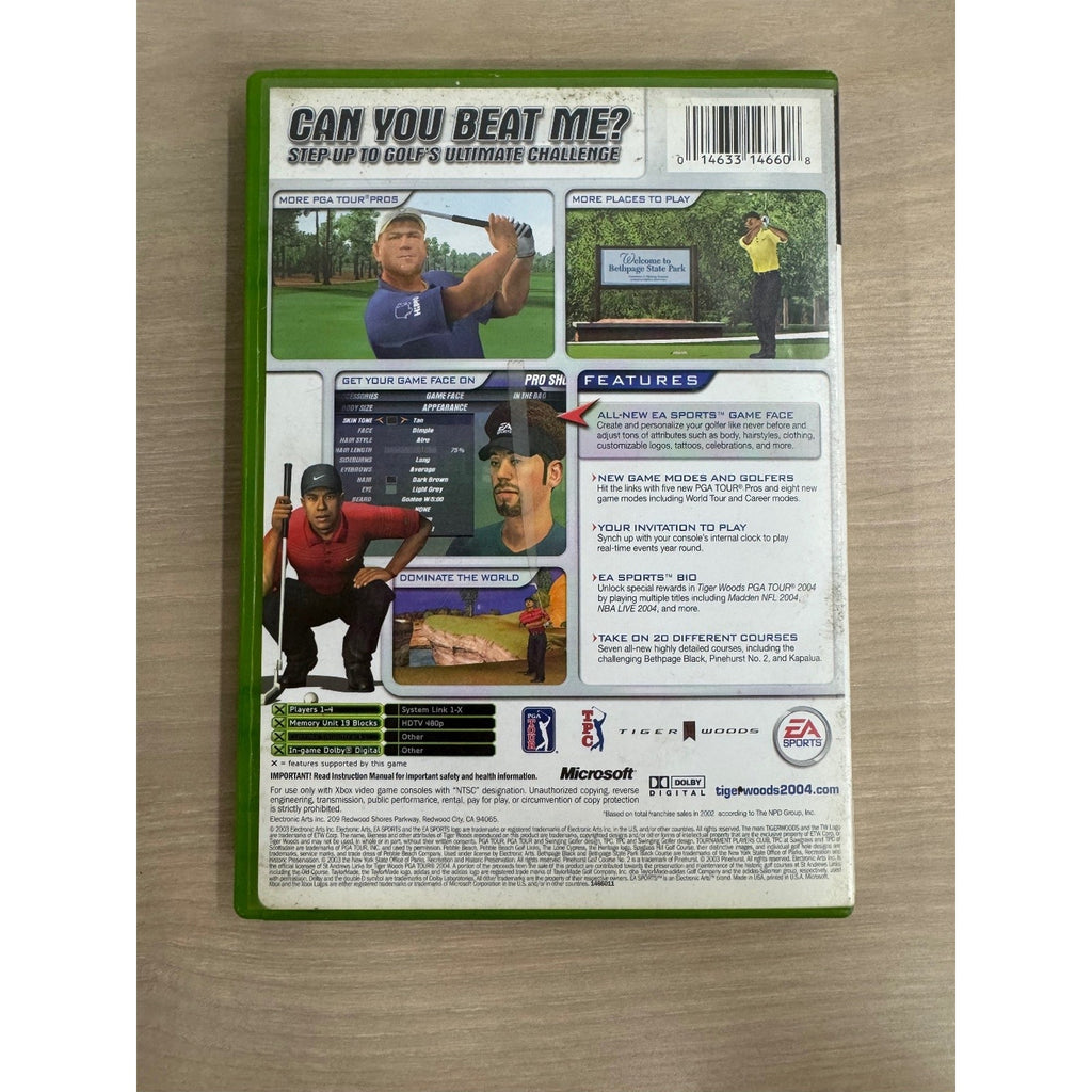Tiger Woods PGA Tour 2004 Xbox Video Game Golf Sports NTSC EA