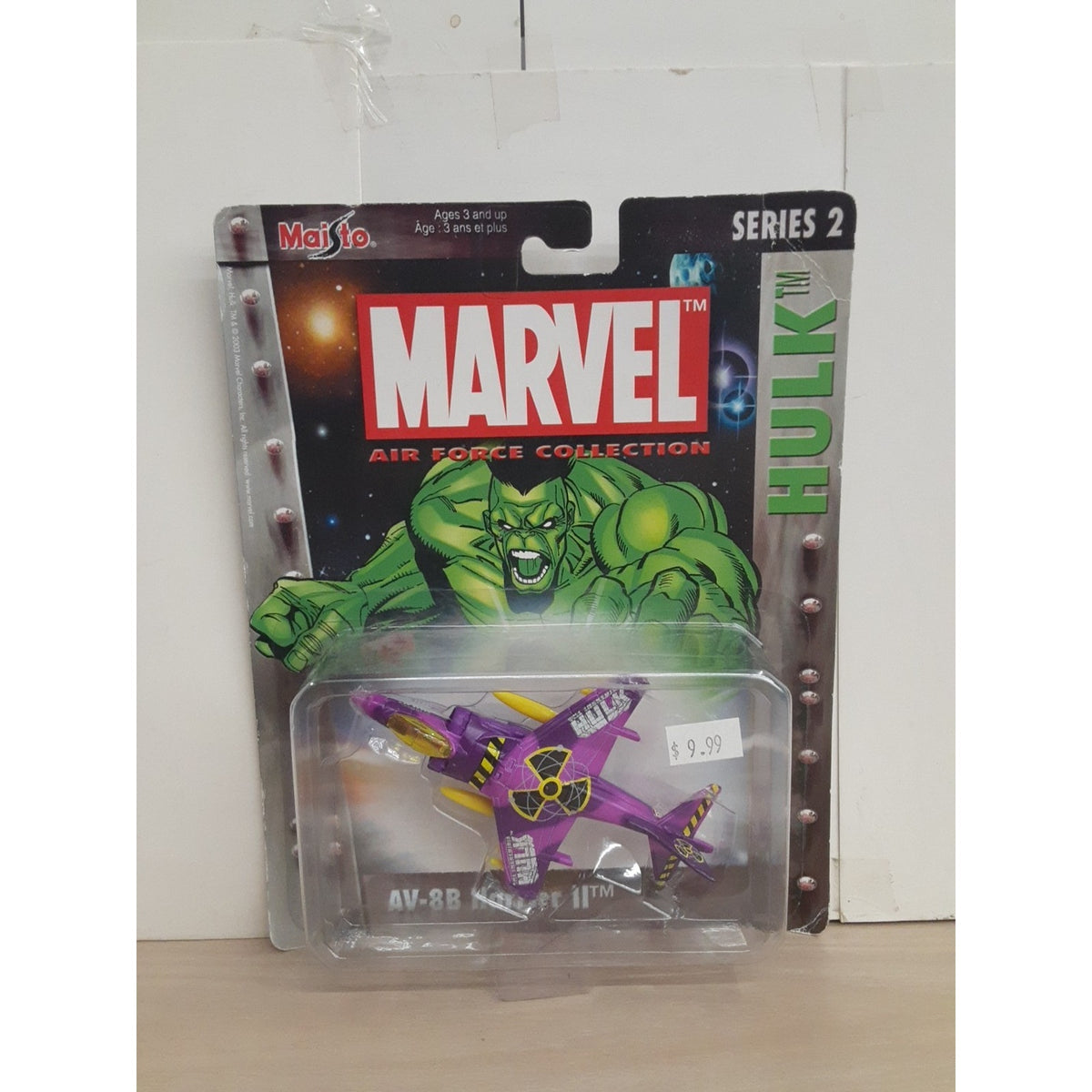 AV-8B Harrier 11 Marvel Air Force Collection Series 2 Die-Casr By Maisto