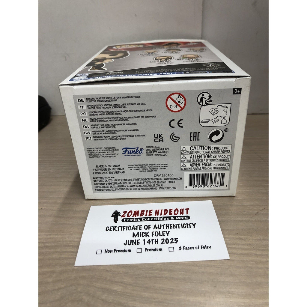 Cactus Jack Signed Funko Pop #105 W/ Inscription Autograph Store CoA Mick Foley