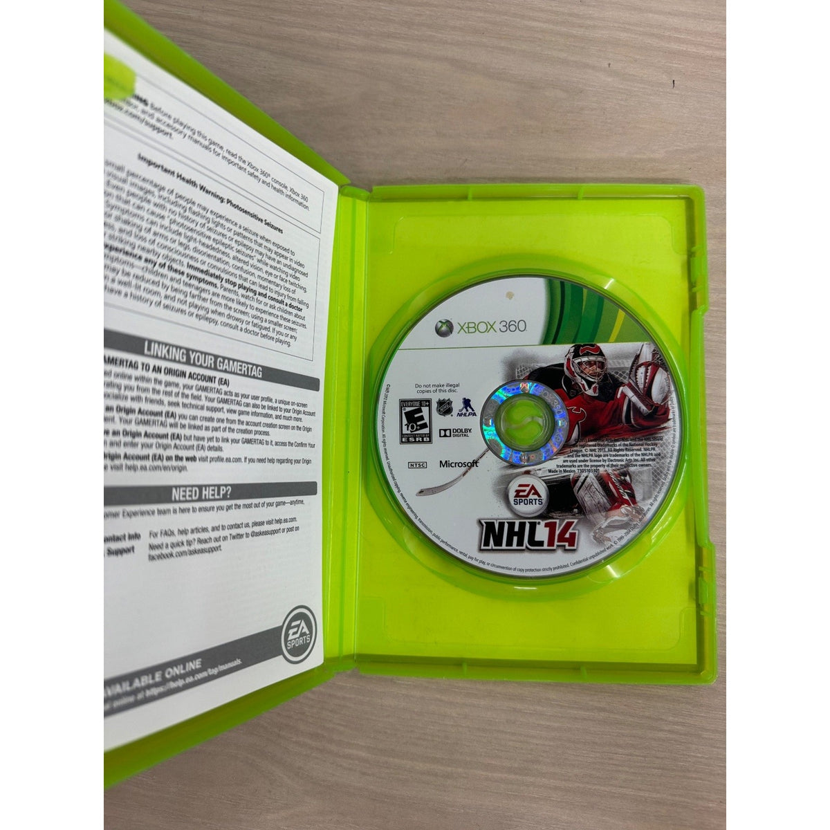NHL 14 Xbox 360 Video Game EA Sports Hockey Multiplayer NTSC