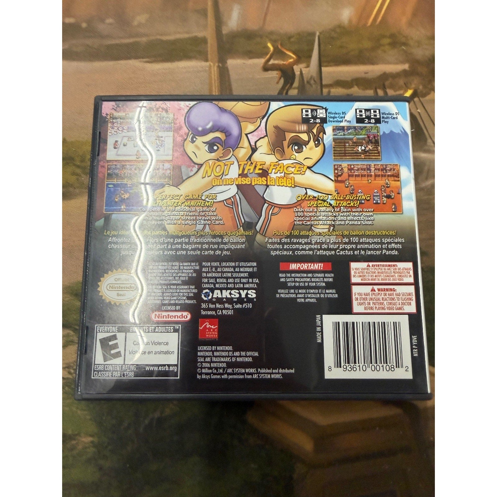 Super Dodgeball Brawlers Nintendo DS Video Game Aksys Sports