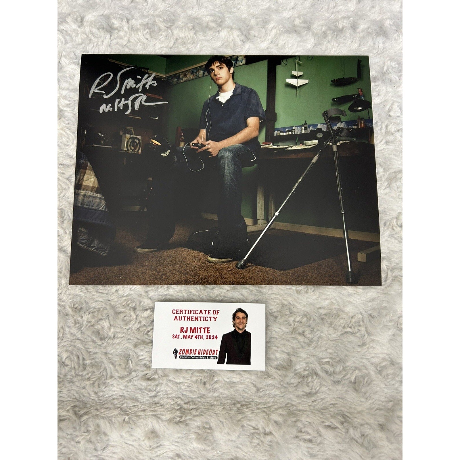 RJ Mitte Signed 8x10 Photo Autographed Breaking Bad Walter Jr + COA