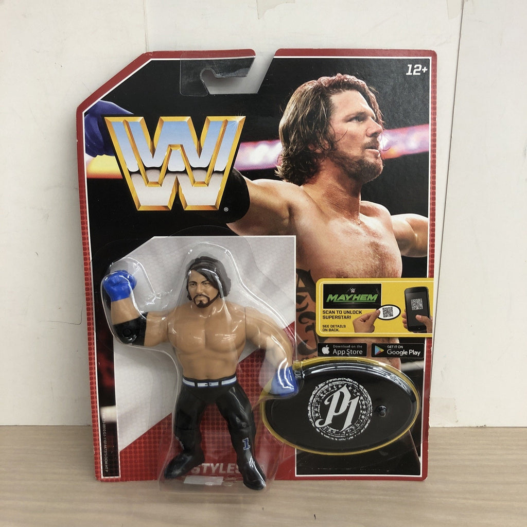 AJ Styles WWE Mattel Retro Series 3 Wrestling Figure 2017