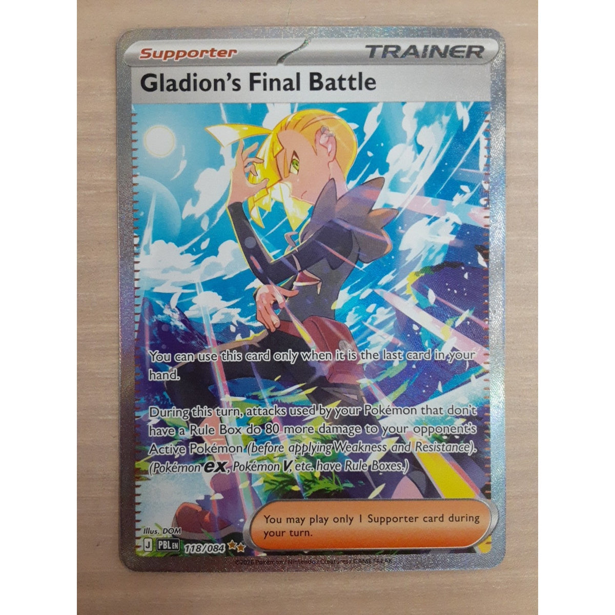Gladion's Final Battle 118/084 Me05: Pitch Black Holo