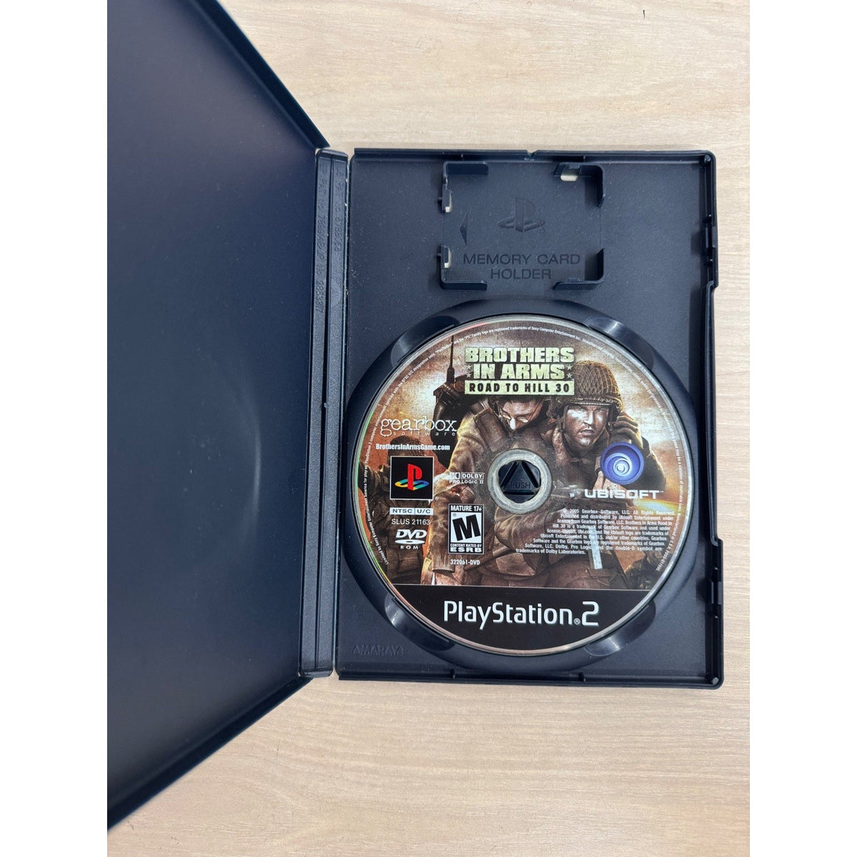 Brothers In Arms Road to Hill 30 PS2 Video Game WWII Shooter NTSC U/C