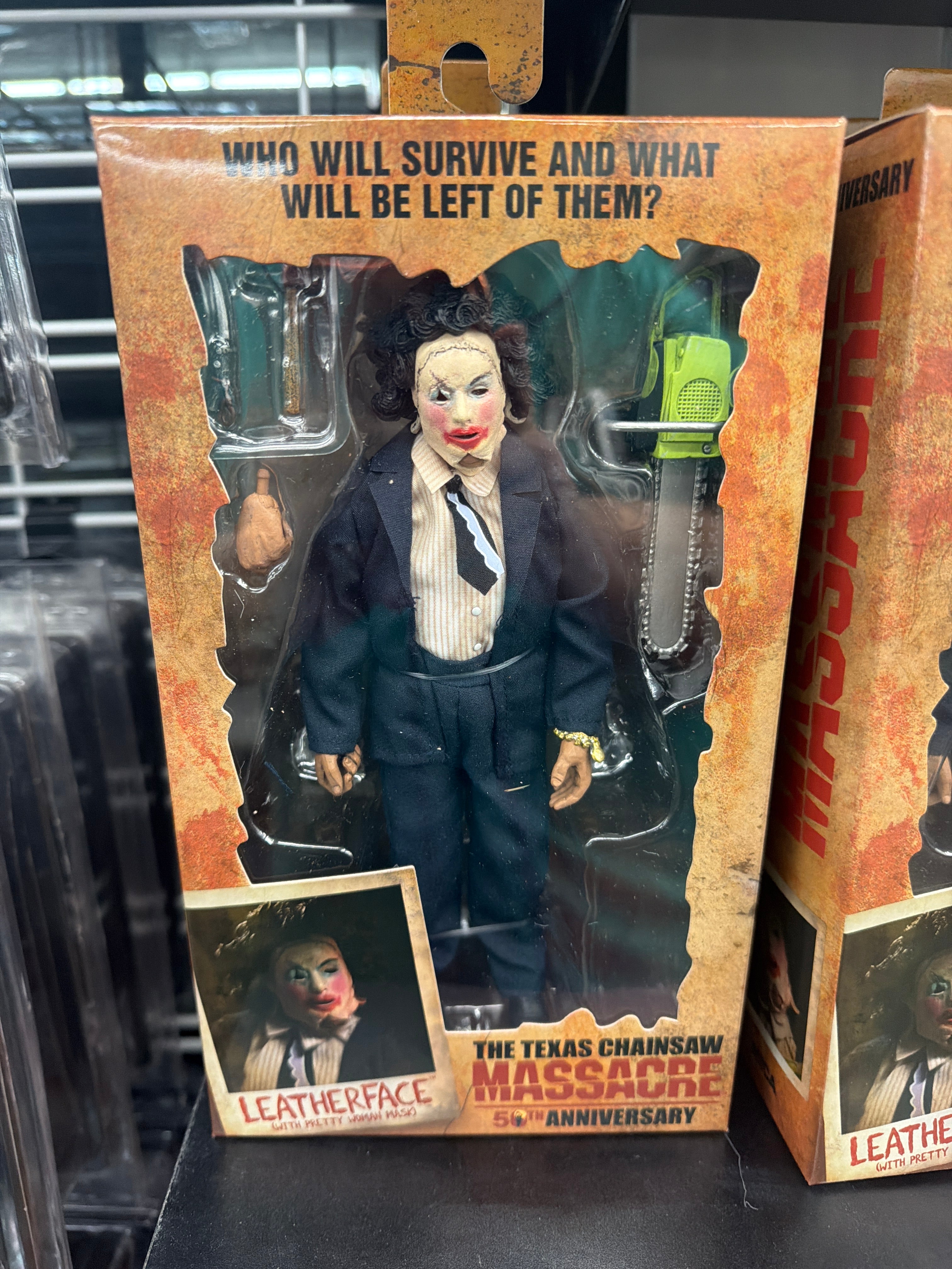 The Texas Chainsaw Massacre Leatherface with Pretty Woman Mask Clothed Action Figure