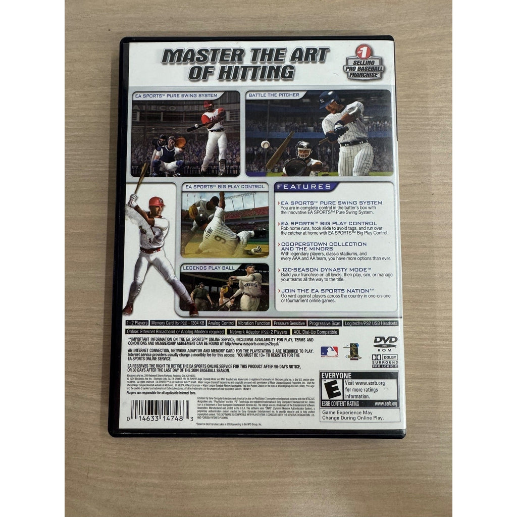 MVP Baseball 2004 PlayStation 2 PS2 Video Game EA Sports Baseball
