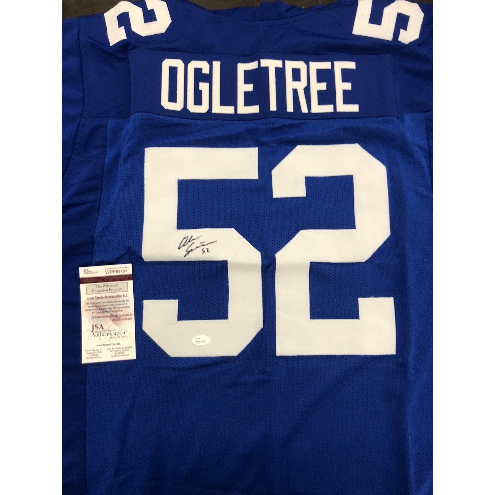 Alec Ogletree Signed Jersey Autograph JSA COA Giants