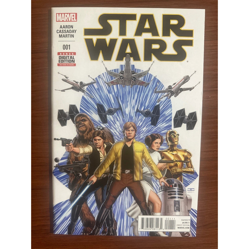 Star Wars #1 Marvel Digital Edition 2015 Aaron Cassaday Cover