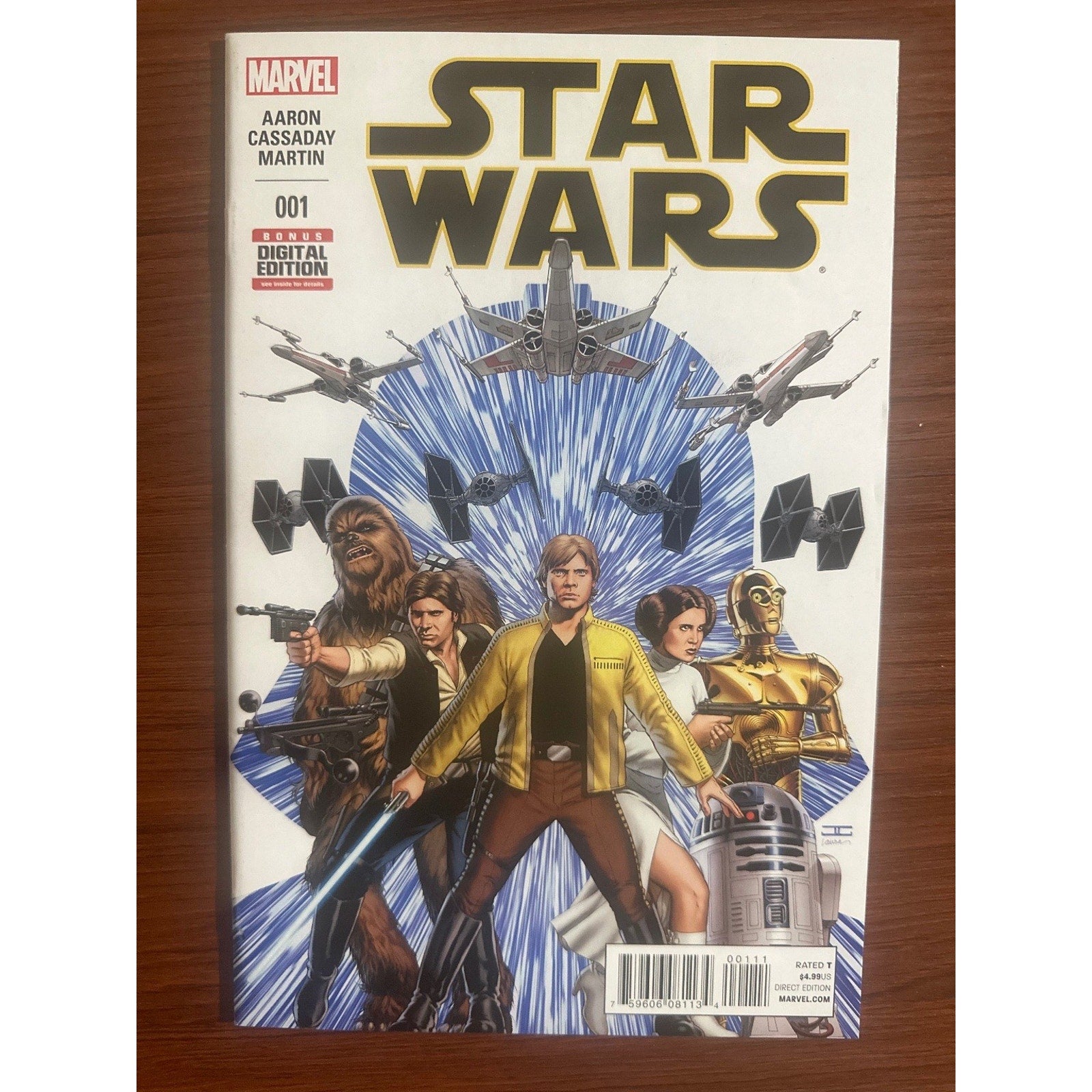 Star Wars #1 Marvel Digital Edition 2015 Aaron Cassaday Cover