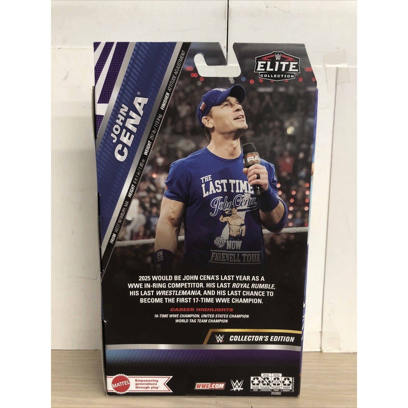 WWE Elite Collector’s Edition John Cena Los Angeles Action Figure Mattel