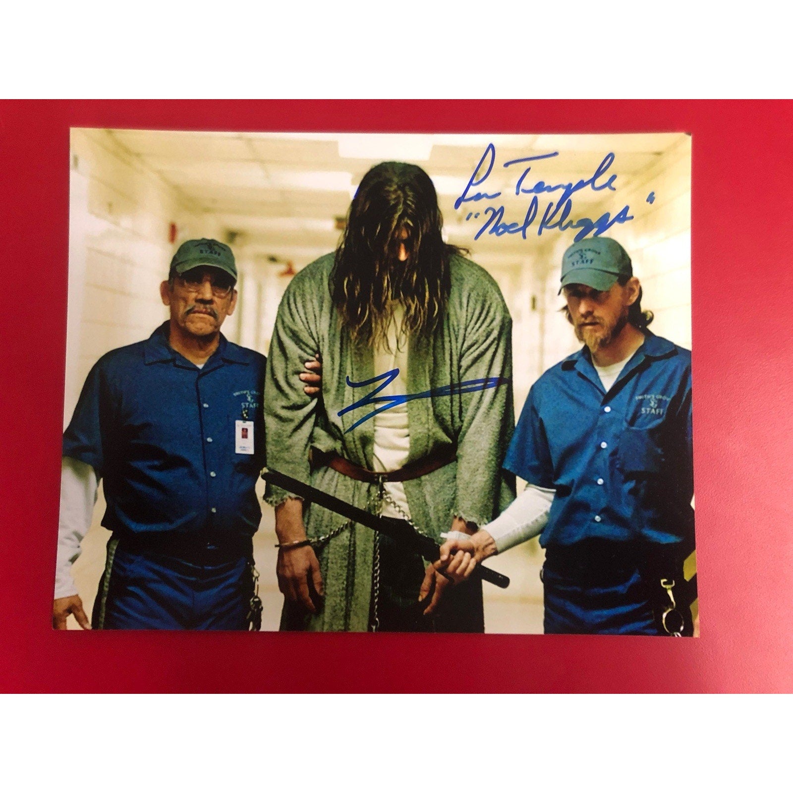 Tyler Mane & Lew Temple Dual Signed 8x10 Auto Rob Zombies Halloween Store COA