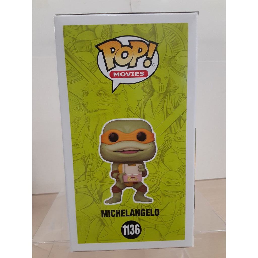 Funko POP TMNT 1136 Michelangelo Autograph Robbie Rist Signed No COA Inscribed