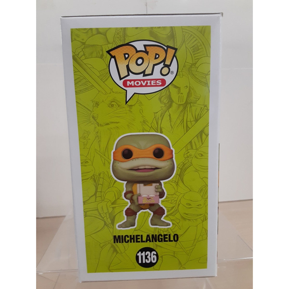 Funko POP TMNT 1136 Michelangelo Autograph Robbie Rist Signed No COA Inscribed