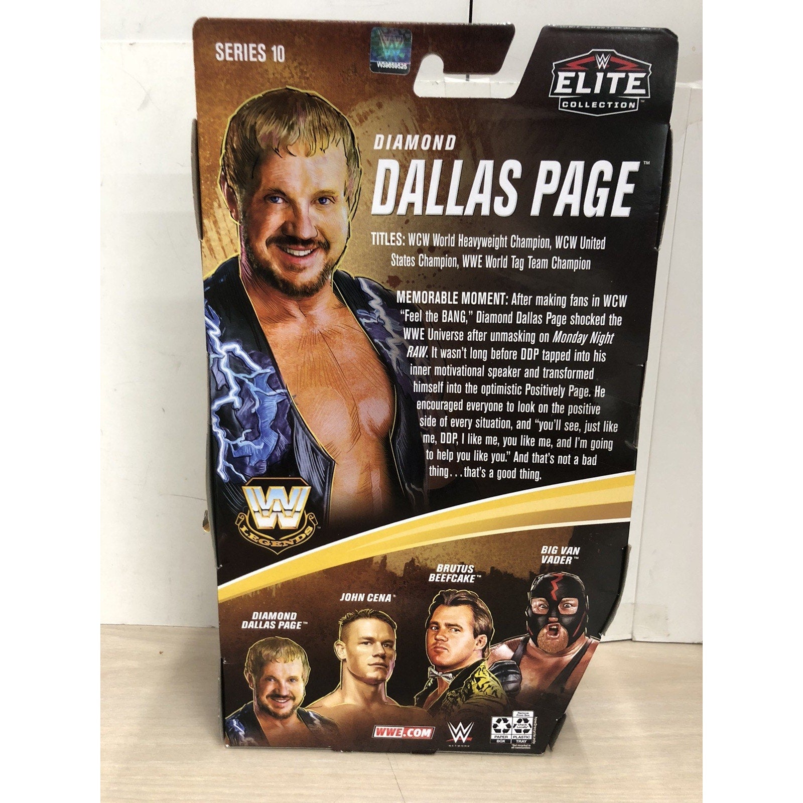 AUTOGRAPHED DDP WWE ELITE LEGENDS SERIES 10 Diamond Dallas Page SIGNED JSA CoA
