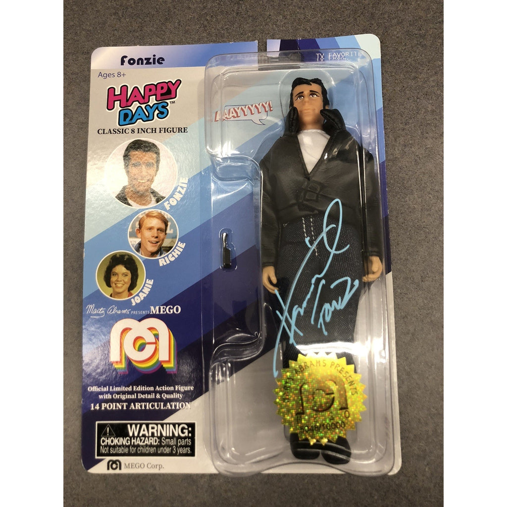 2018 Mego FONZIE Happy Days 8" Doll Signed by Henry Winkler Autograph PSA CoA