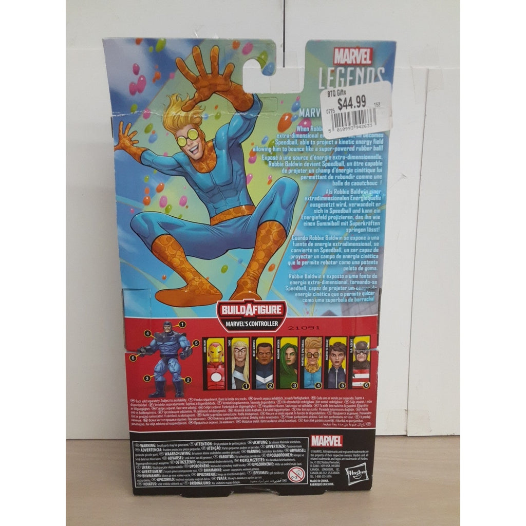 Marvel Legends Marvel's Speedball Figure Marvel's Controller BAF