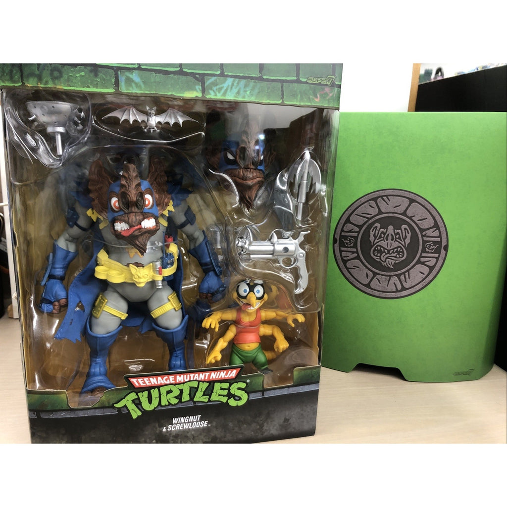 TMNT Wingnut & Screwloose Figure 2023 Super7 Ultimates Factory Sealed