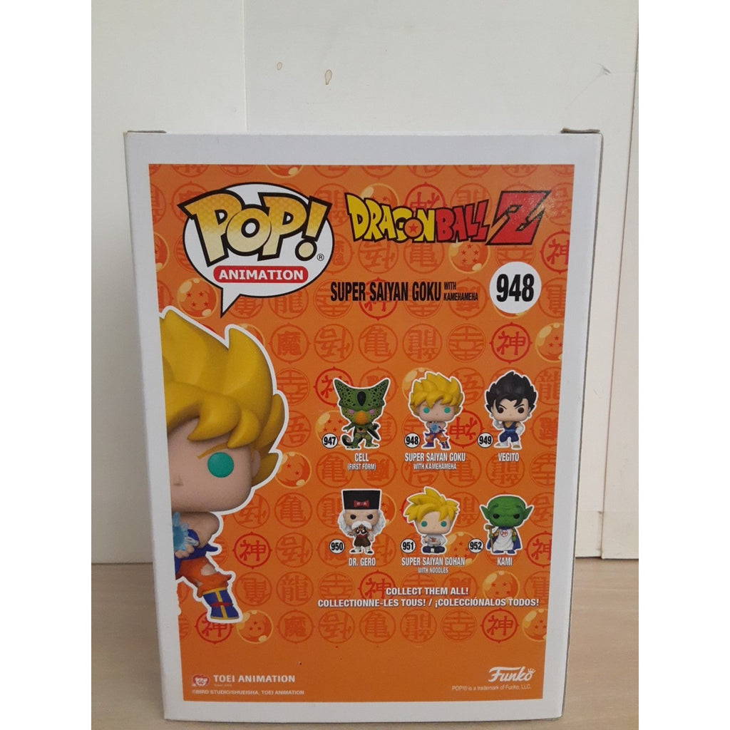 Pop! Super Saiyan Goku with Kamehameha Glow In The Dark Sean Schemmel Signed COA