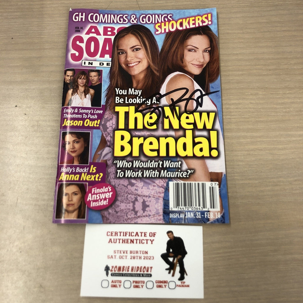 STEVE BURTON SIGNED ABC Soaps in Depth Feb 14, 2006 General Hospital AUTO CoA