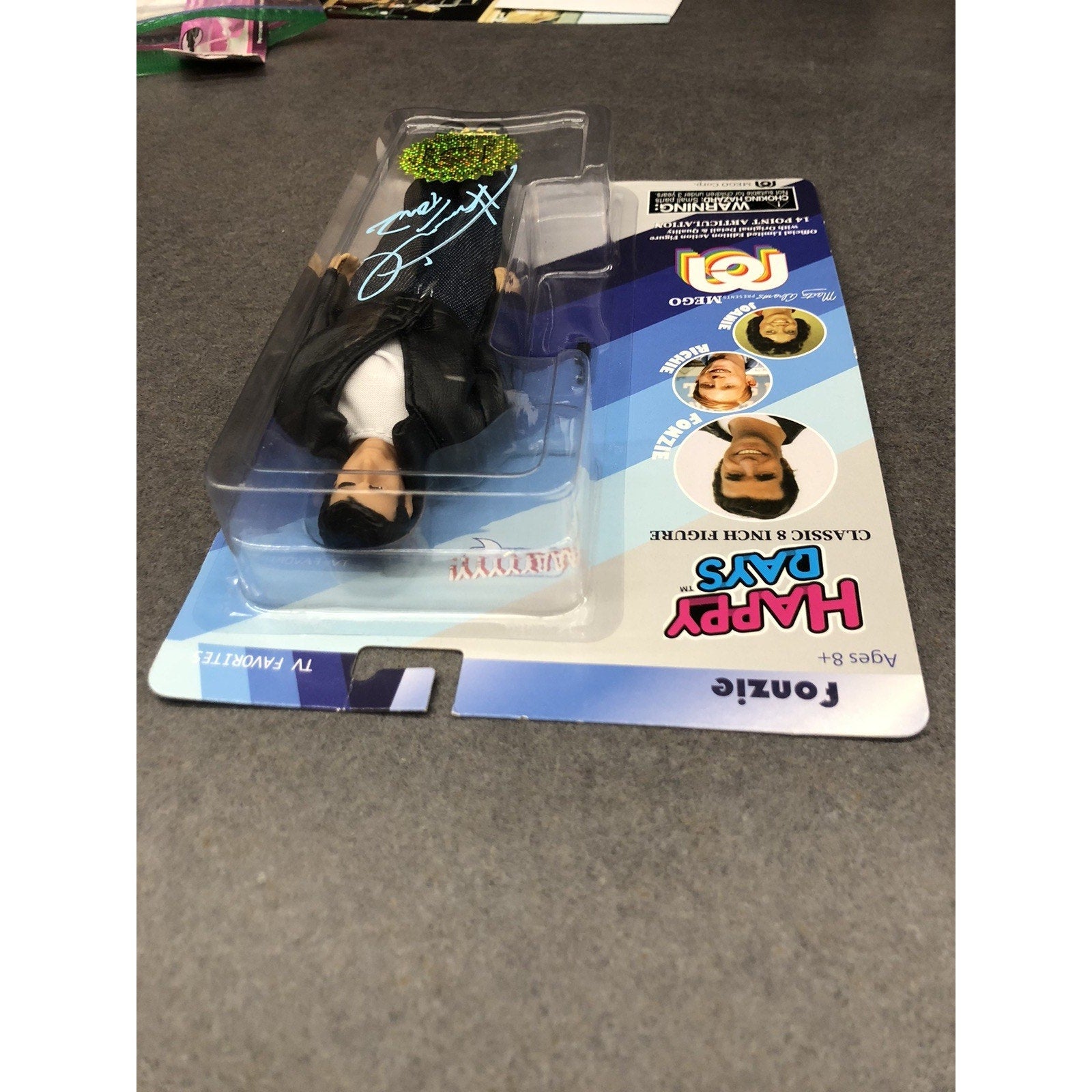 2018 Mego FONZIE Happy Days 8" Doll Signed by Henry Winkler Autograph PSA CoA