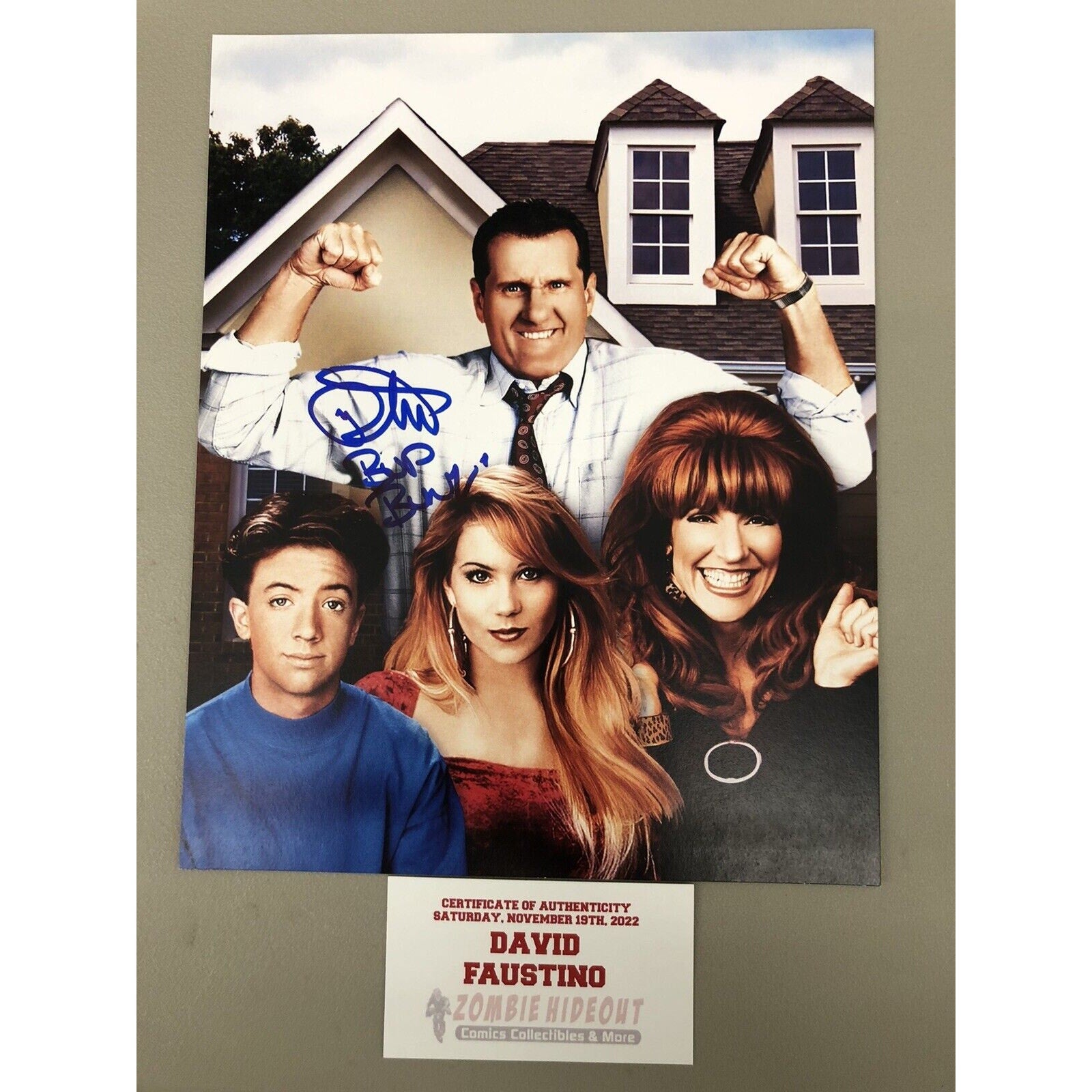 David Faustino Signed Married With Children 8x10 Photo AUTO W/ STORE COA