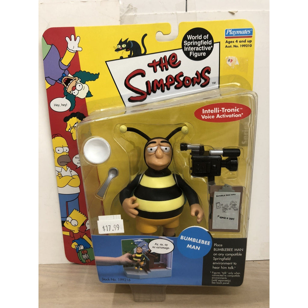 The Simpsons World Of Springfield Bumblebee Man Action Figure Playmates