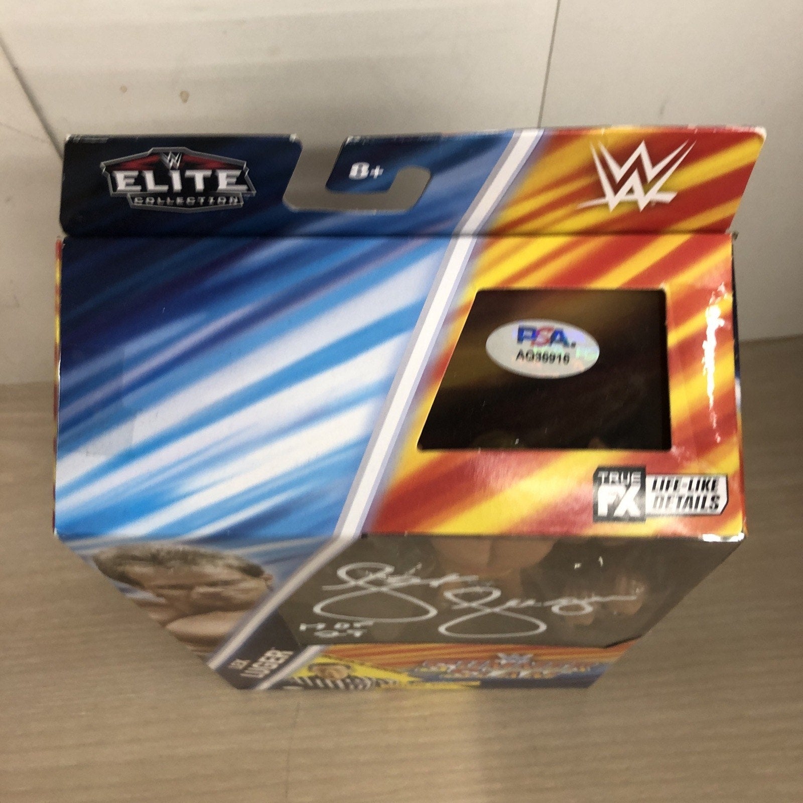 Lex Luger WWE WWF Elite Mattel Action Figure Signed HOF Inscription PSA COA
