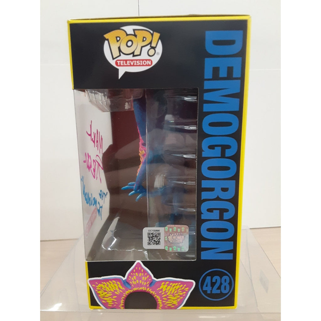 Mark Steger Signed Auto Funko Pop Neon Stranger Things Demogorgon #428 OCCM COA