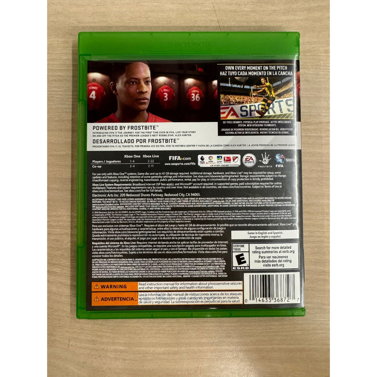 FIFA 17 Xbox One Video Game Ultimate Team Soccer Football Multiplayer