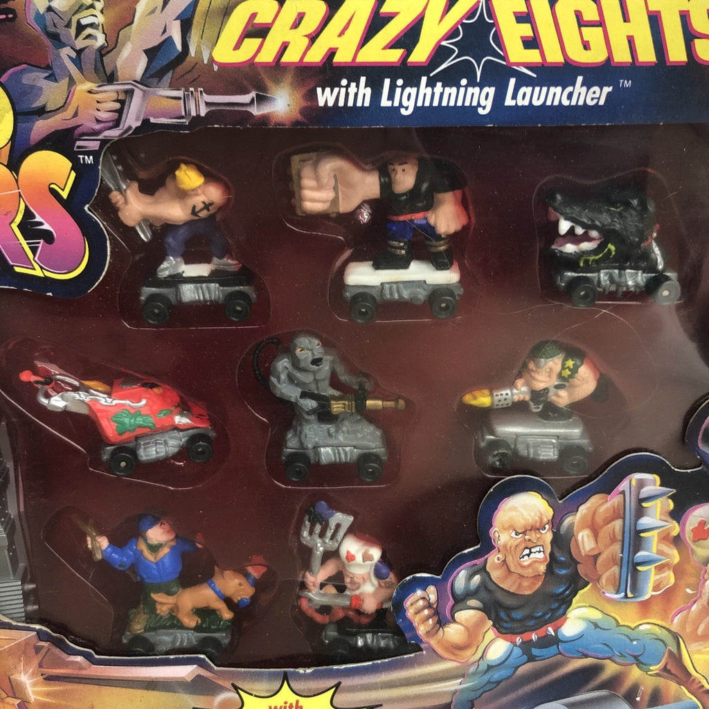 1992 Kenner Crazy Eights Savage Mondo Blitzers With Lighting Launcher Box