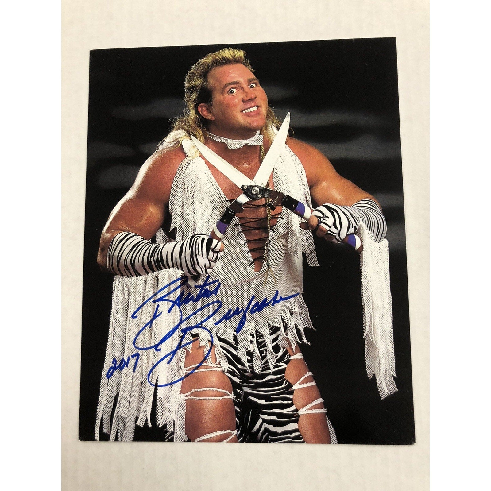 Brutus The Barber Beefcake SIGNED 8x10 Autographed Photo- WWE WCW NO COA