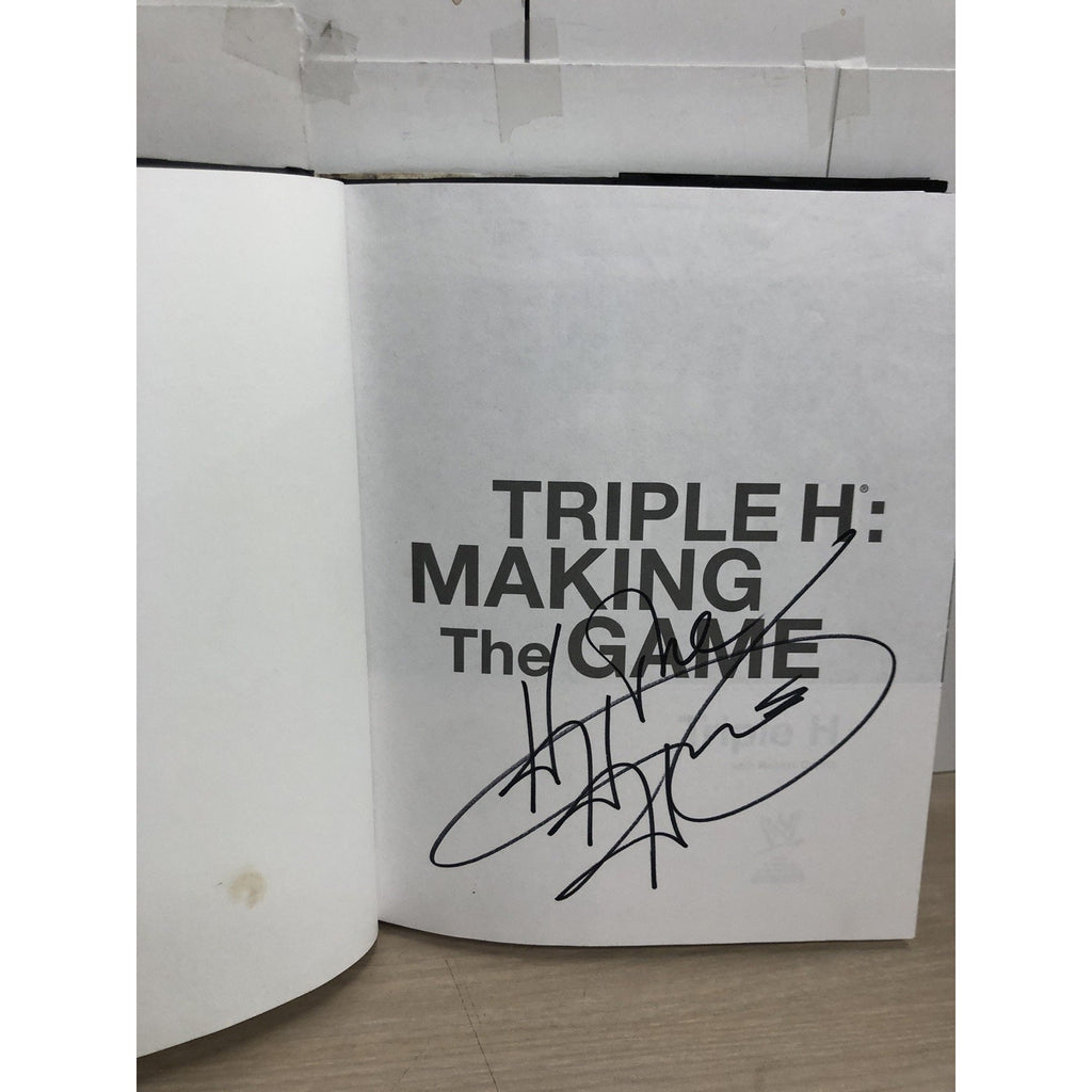 Triple H Signed Making the Game Book Autograph WWE HHH No CoA
