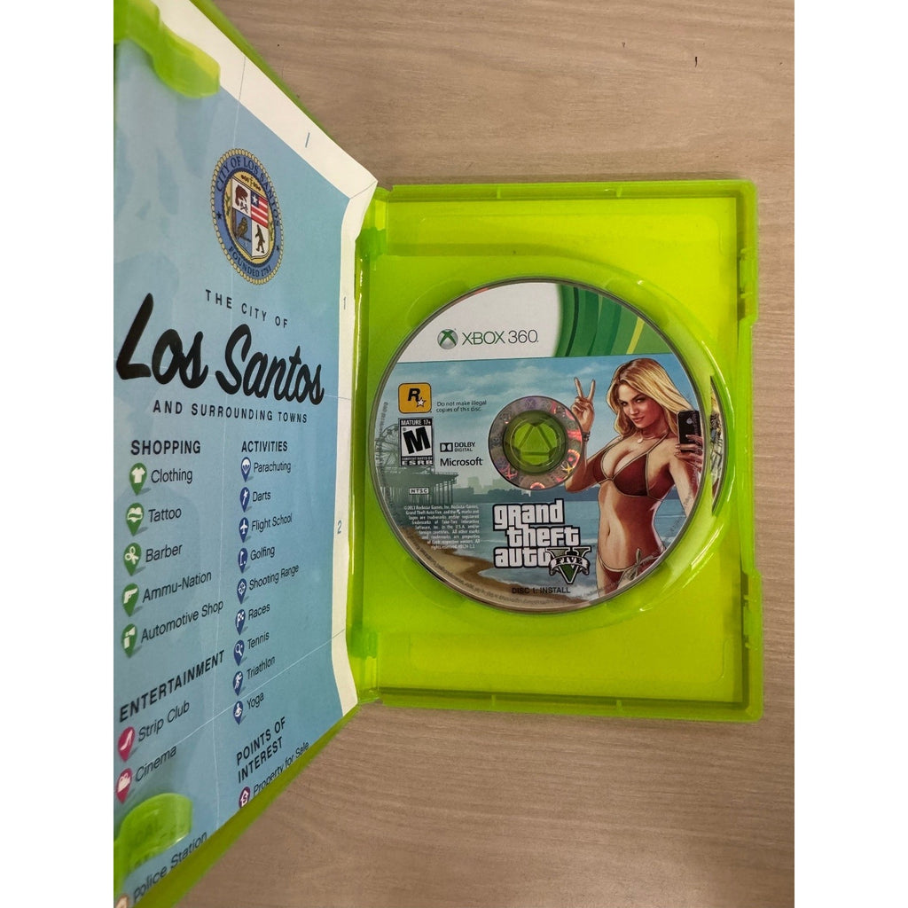 Grand Theft Auto V Xbox 360 Video Game GTA 5 Open World Action Multiplayer