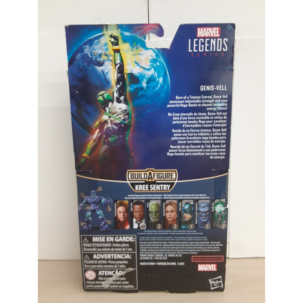 Marvel Legends Genis-Vell Captain Marvel Kree Sentry BAF