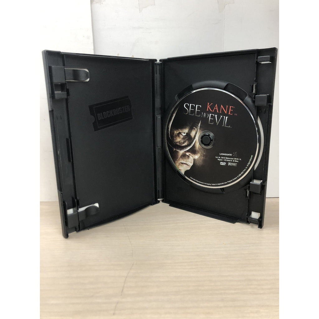 See No Evil KANE WWE Signed Autographed DVD Blockbuster Case No CoA