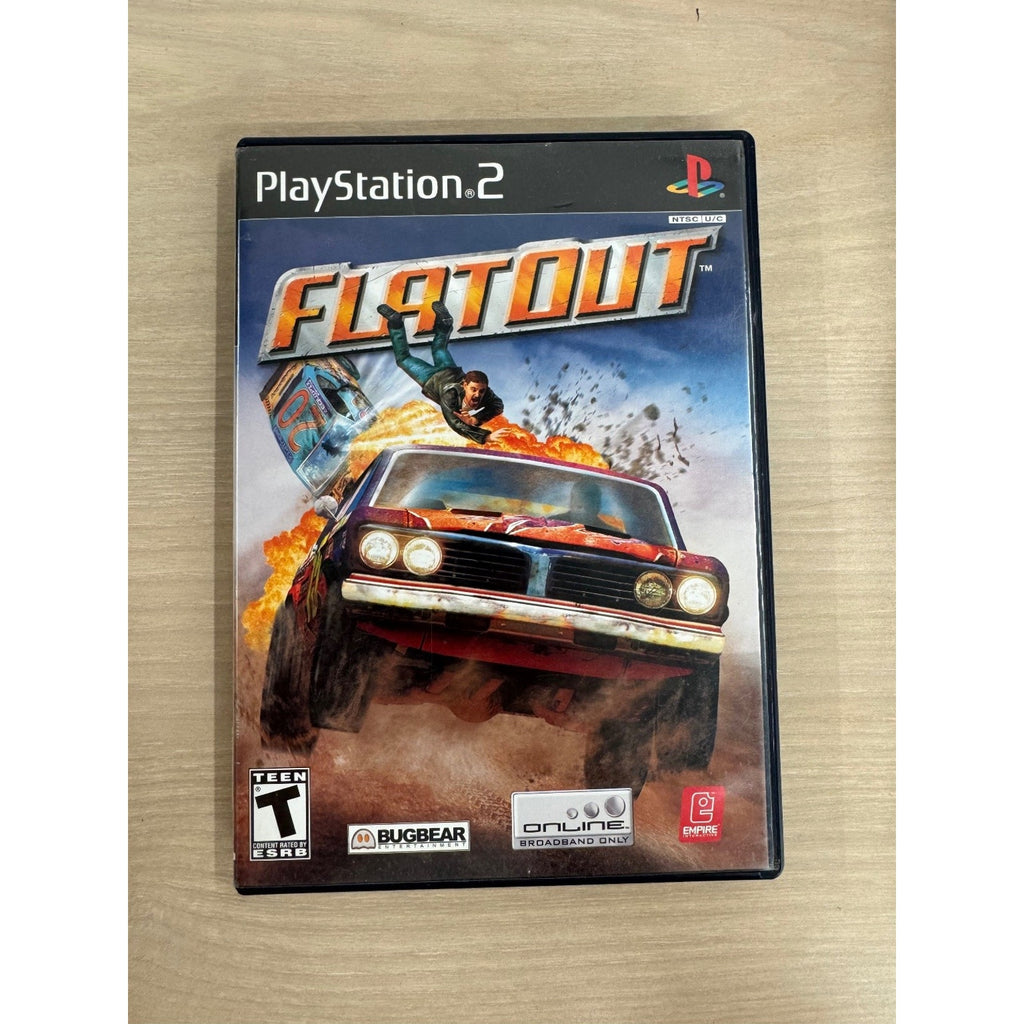 FlatOut PlayStation 2 PS2 Video Game Racing Demolition Derby Online