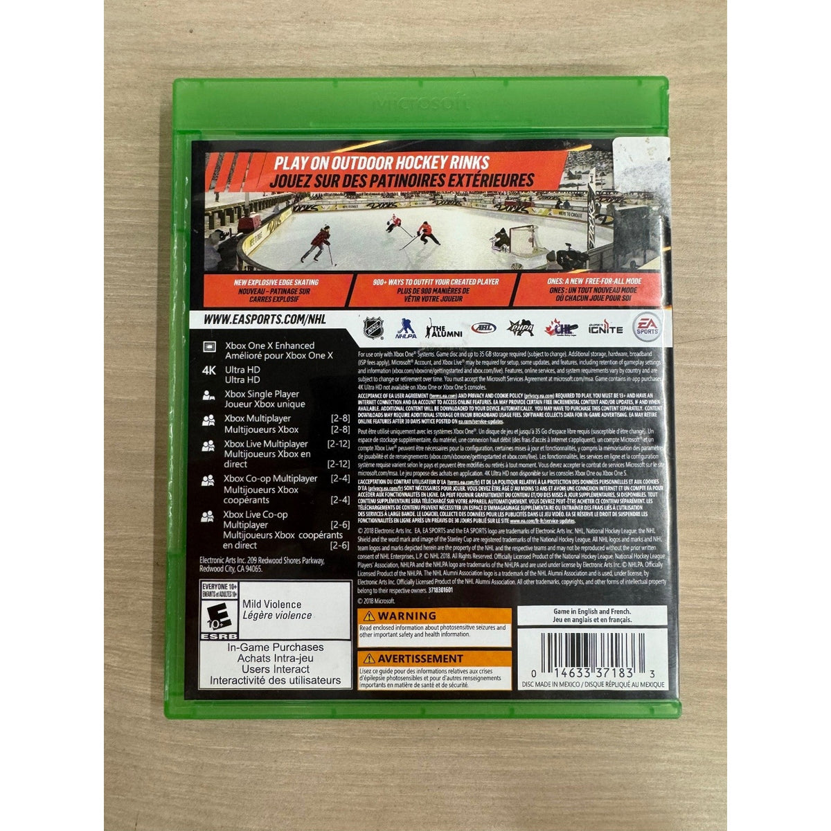 NHL 19 Xbox One Video Game EA Sports Hockey Multiplayer 4K