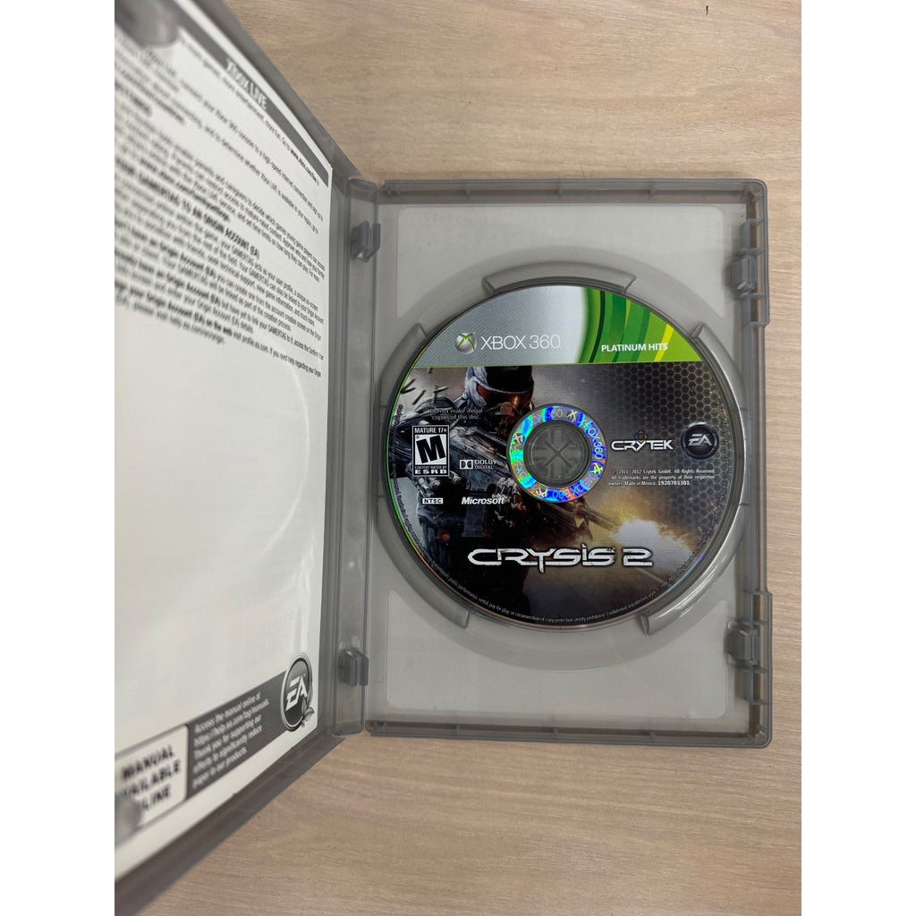 Crysis 2 Platinum Hits Xbox 360 Video Game FPS Multiplayer 3D